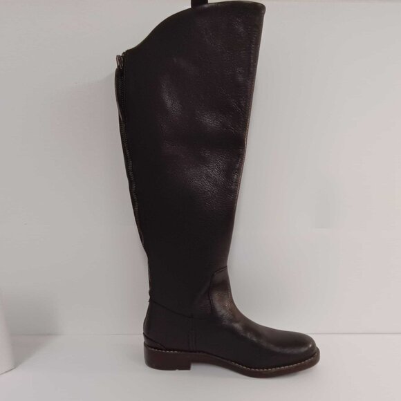 Franco Sarto Women's Franco Meyer WIDE Calf Knee High Boot - Brown 6W - Picture 3 of 5
